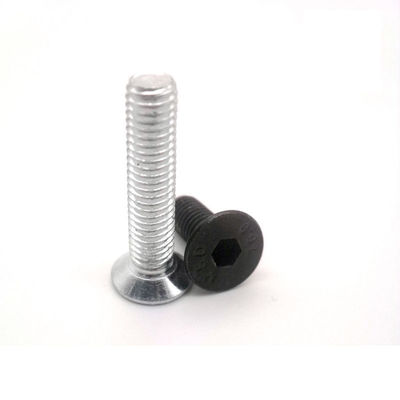 Scoupe de tête anti-enfoncement à prise hexagonale en zinc blanc sur mesure DIN7991 pour l'industrie