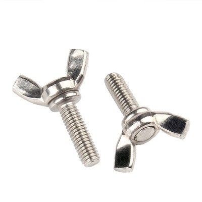 Boulons pour chiens standard ANSI avec écrous à ailes de qualité 4.8/ 8.8/ 10.9/ 12.9