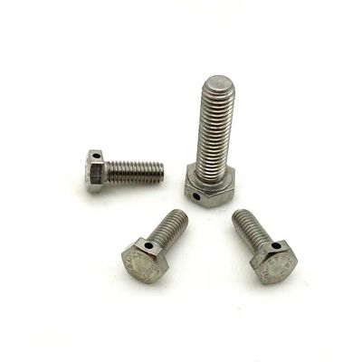 Boulon hexagonale avec trou pour broche de cotter dans le milieu de la tête ou de l'extrémité M3-M100