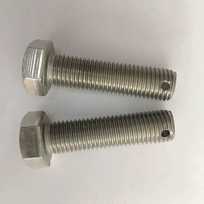 Boulon hexagonale avec trou pour broche de cotter dans le milieu de la tête ou de l'extrémité M3-M100