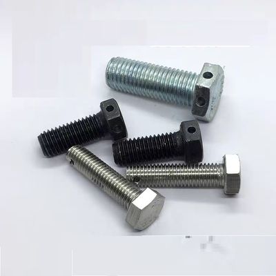 Boulon hexagonale avec trou pour broche de cotter dans le milieu de la tête ou de l'extrémité M3-M100