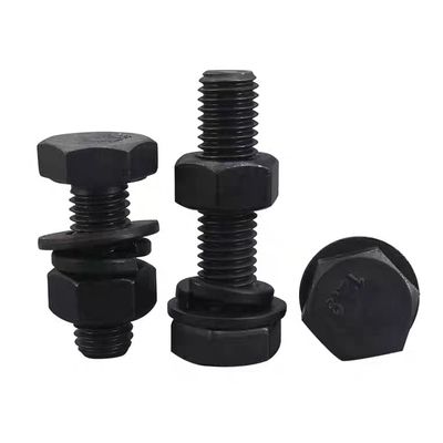 MM10-MM500 Boulons à tête hexagonale à finition simple Noix et laveuses de Handan DIN933 DIN931