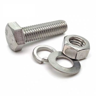 MM10-MM500 Boulons à tête hexagonale à finition simple Noix et laveuses de Handan DIN933 DIN931