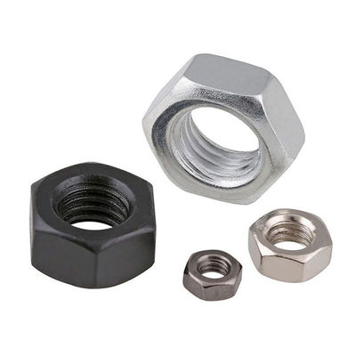Mesure métrique Métrique ISO Din Noix hexagonale avec revêtement en zinc Noir DIN 934