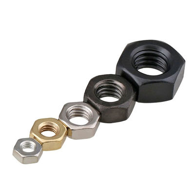 Mesure métrique Métrique ISO Din Noix hexagonale avec revêtement en zinc Noir DIN 934