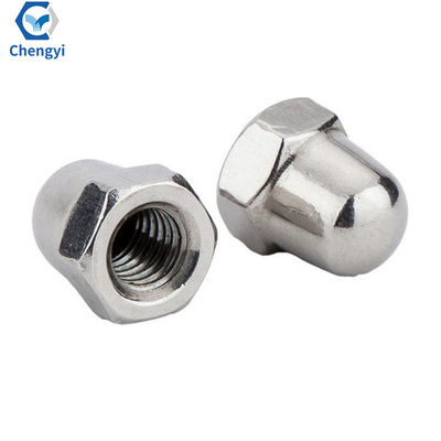 Acier au carbone métrique DIN 1587 Flange hexagonale en bout en dôme Noix de gland M6 Noix de dôme