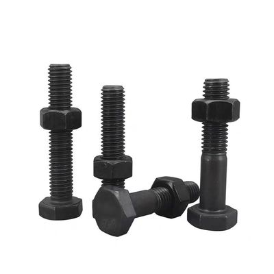 Zinc finition 8.8 Grade Boulons hexagénaires et écrous M6-M36 M10 DIN933 934 pour les besoins industriels