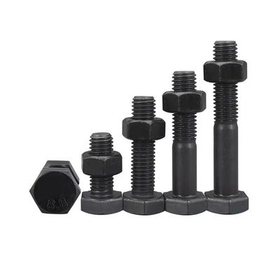 Zinc finition 8.8 Grade Boulons hexagénaires et écrous M6-M36 M10 DIN933 934 pour les besoins industriels