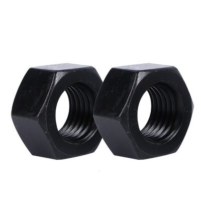 Fermeture directe personnalisée à l'oxyde noir finition DIN934 Noix hexagonale pour l'acier au carbone / inoxydable
