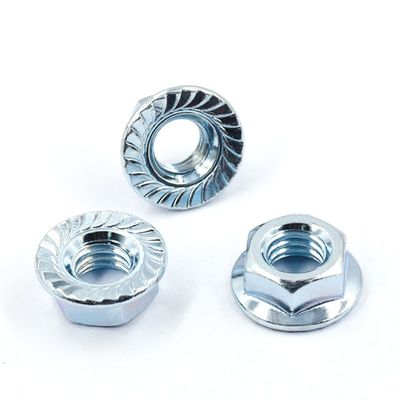 Système de mesure métrique DIN 6923 Noix de flange hexagonale galvanisée avec boulon OEM acceptable