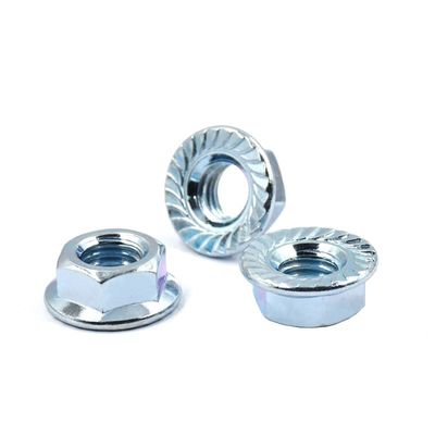 Système de mesure métrique DIN 6923 Noix de flange hexagonale galvanisée avec boulon OEM acceptable