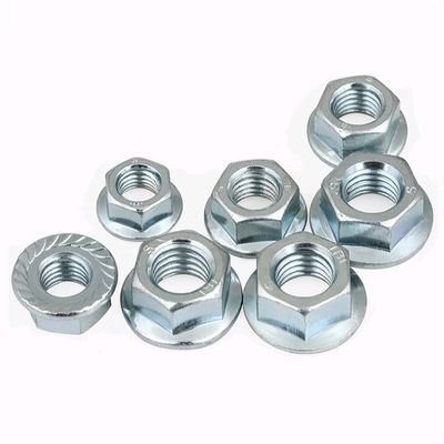 Système de mesure métrique DIN 6923 Noix de flange hexagonale galvanisée avec boulon OEM acceptable