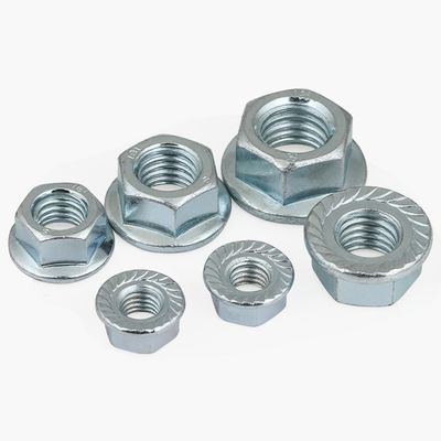 Système de mesure métrique DIN 6923 Noix de flange hexagonale galvanisée avec boulon OEM acceptable