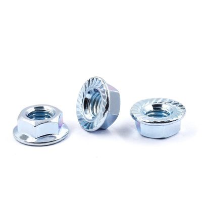 Système de mesure métrique DIN 6923 Noix de flange hexagonale galvanisée avec boulon OEM acceptable