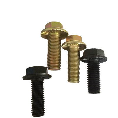Boulons de flange hexagonale en acier au carbone certifié ISO9001 DIN 6921 pour diverses industries