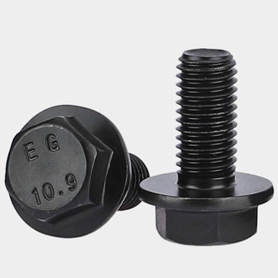 Boulons de flange hexagonale en acier au carbone certifié ISO9001 DIN 6921 pour diverses industries
