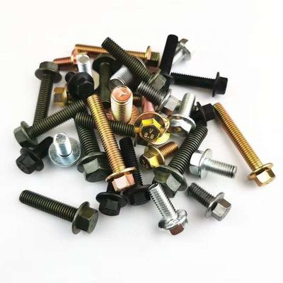 Boulons de flange hexagonale en acier au carbone certifié ISO9001 DIN 6921 pour diverses industries