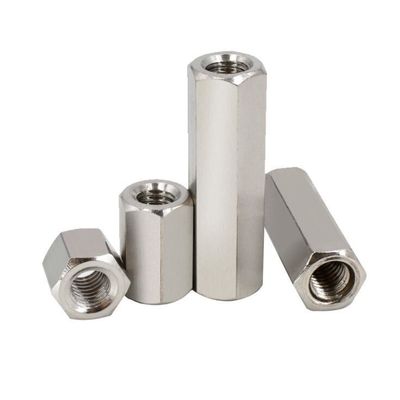 Grade 8.8/ 10.9/ 12.9 Acier inoxydable SS201 SS304 SS316 DIN6334 Noix longue hexagonale de couplage