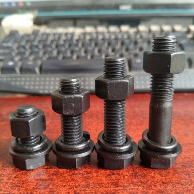 DIN933 Boulon hexagonale et écrous avec laveuse Toutes les tailles de fil standard personnalisées par Perno Steel