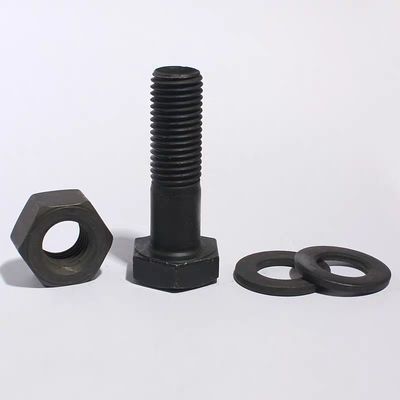 Finition noire DIN7990 Boulons à tête hexagonale pour structures en acier en acier