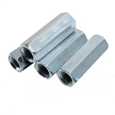 DIN Standard Plain Zinc Galvanisé Hexagon Long Nut M5-120 pour la connexion de noix de connecteur