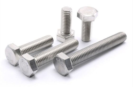 Grade de construction SUS304 Tête hexagonale en acier inoxydable Boulons et écrous Din933 pour la construction