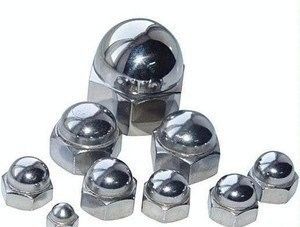 Construction M2-M30 Fastener 304 en acier inoxydable Hexagone Round Head Nut avec couvercle décoratif