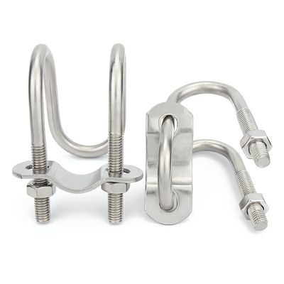 Échantillons gratuits fournis Serre à boulons en U pour tuyaux M6-M64 en acier au carbone/en acier inoxydable
