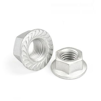 M2-M30 Noix de verrouillage en nylon en acier inoxydable 304 simple DIN6923 pour les applications à lourde charge