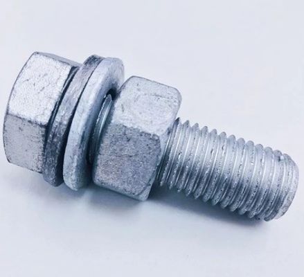 Boulons galvanisés à chaud de qualité industrielle DIN933 DIN934 pour des performances durables