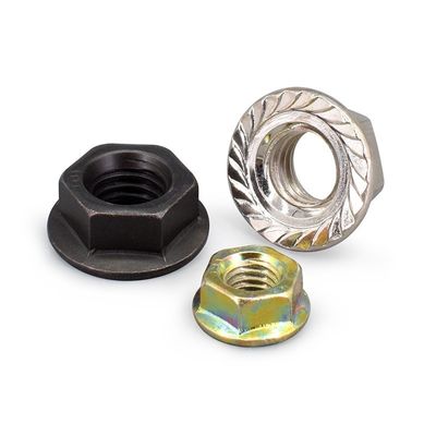 M2-M30 Noix de verrouillage en nylon en acier inoxydable 304 simple DIN6923 pour les applications à lourde charge
