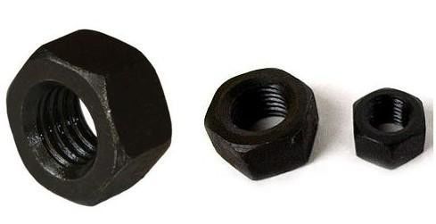 Demande du client DIN6921 Grade 8.8 Noix hexagonale à haute résistance noircie par oxydation