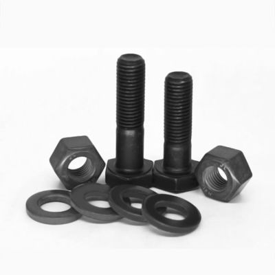 M9 M10 M38 M42 M50 M72 Boltons hexagénaires en acier au carbone à oxyde noir
