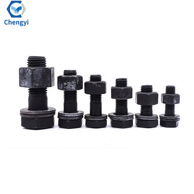 M9 M10 M38 M42 M50 M72 Boltons hexagénaires en acier au carbone à oxyde noir