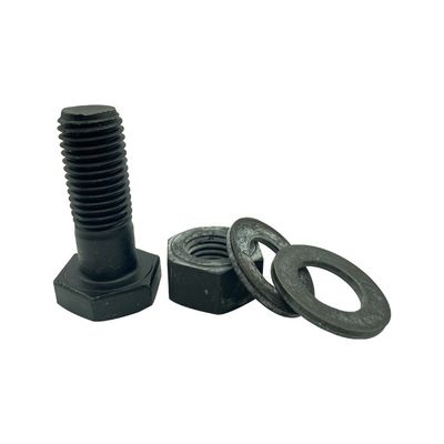 M9 M10 M38 M42 M50 M72 Boltons hexagénaires en acier au carbone à oxyde noir