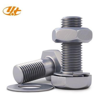 DIN ANSI HDG boulon hexagonal à filetage complet pour les applications industrielles épaisseur MM10-MM500