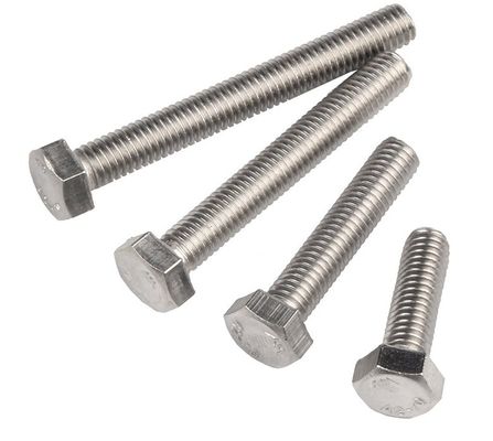 Construction de bâtiments Boulons hexagénaires en acier à filetage complet 10 mm-500 mm Longueur pour le bâtiment