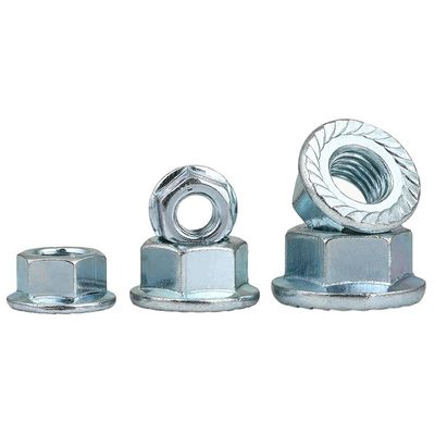 304 acier inoxydable hexagone Spline Flange Noix DIN6923 clôture de nylon bâtiment essentiel