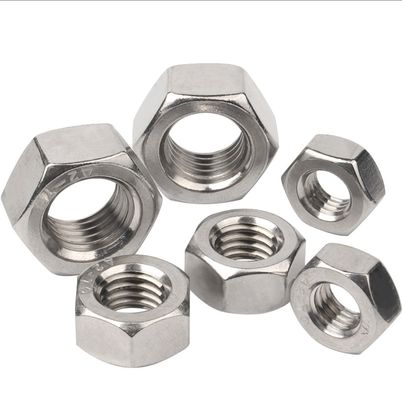 Industrie automobile Galvanisés blanc bleu zinc plaqué écrousse hexagonale DIN934 Boulons et écrous