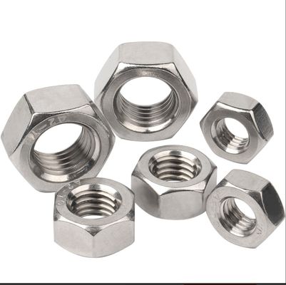 Noix hexagénaires recouvertes de zinc blanc pour l'industrie générale Système de mesure impérial DIN934