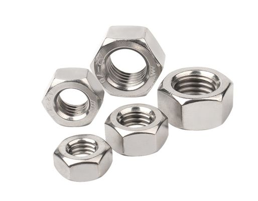 Noix hexagénaires recouvertes de zinc blanc pour l'industrie générale Système de mesure impérial DIN934