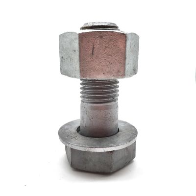 M16 HDG Boulons électriques à tête hexagonale avec écrous hexagonales et acier de lavage de qualité 8.8/6.8 Oxyde noir