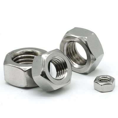 Noix hexagénaires recouvertes de zinc blanc pour l'industrie générale Système de mesure impérial DIN934