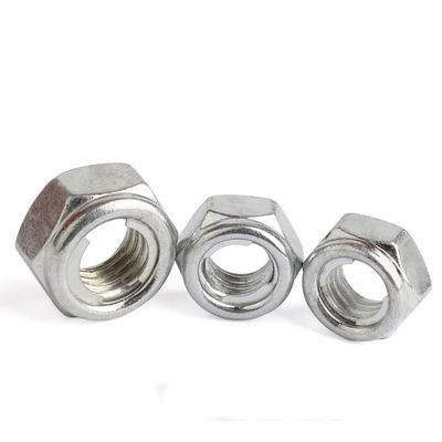 Noix Insert métallique DIN980 M8 M10 M12 M16 Noix de verrouillage hexagonale en acier inoxydable ASTM Boulons et noix