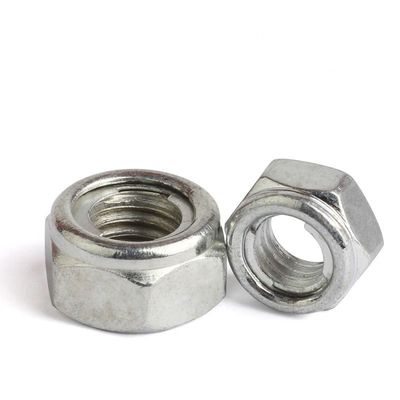 Noix Insert métallique DIN980 M8 M10 M12 M16 Noix de verrouillage hexagonale en acier inoxydable ASTM Boulons et noix