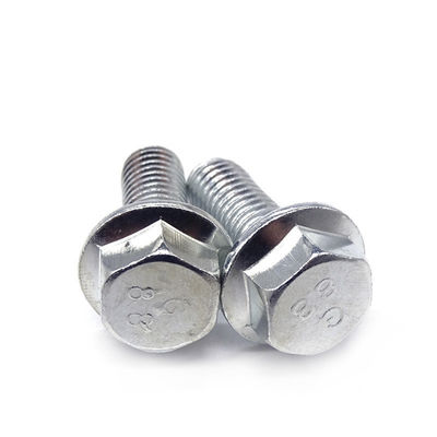 En acier inoxydable/carbone M6 M8 M25 revêtement en zinc Din6921 boulon hexagonal avec bride et écrous