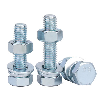 DIN 933 HDG Boulons hexagénaires à filetage complet pour la catégorie industrielle 4.8/8.8/10.9/12.9