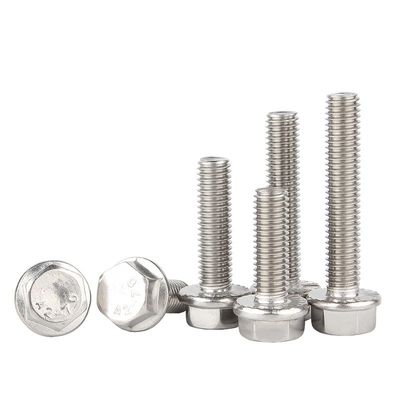 Acier inoxydable A2 70 A4 80 boulon à bride hexagonale DIN6921