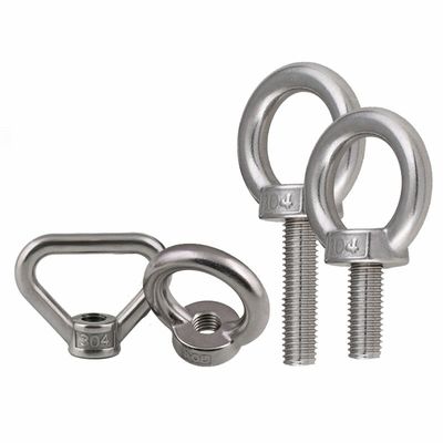 Fourniture directe personnalisée A2 70 A4 80 Triangle en acier inoxydable Ring Lifting Hook Eye Bolts