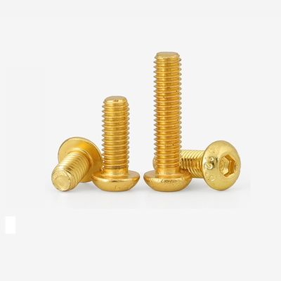 M5-M100 cuivre en laiton ISO7380 bouton hexagonale de prise de tête de sécurité bouchon de vis boulon pour l'industrie
